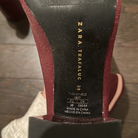 Zara Sock Heeled Boot Eu 38 - Picture 6 of 6